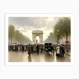 Paris - Arc De Triomphe Art Print