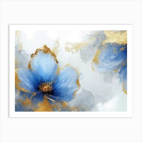 Blue Flowers 5 Art Print