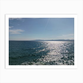 Sea with reflection Art Print