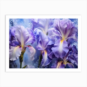 Purple Iris 2 Art Print