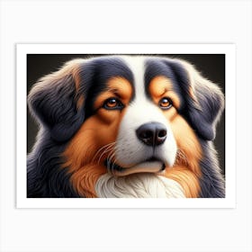 Multicolored Dog 1 Art Print