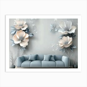 Flower Wall Mural Art Print