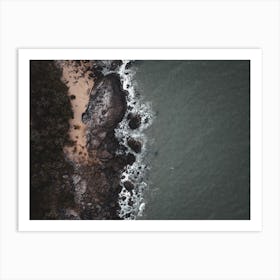 Rocky Lake Shore Art Print