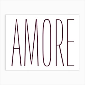 Amore - Simple Minimal Wall Art Poster Art Print Art Print