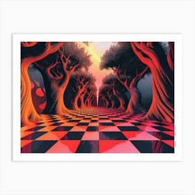 Checkered Path Art Print