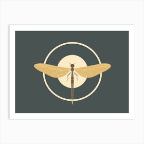 Dragonfly Common Whitetail Plathemis Illustration Vintage 8 Art Print