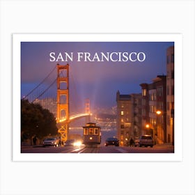 Golden Gate Bridge California - Iconic San Francisco Landmark & Scenic Views Art Print