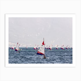 Laser Sailing Regatta Art Print