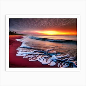 Sunset On The Beach 652 Art Print