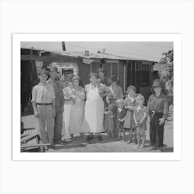 Residents Of Camp Near Mays Avenue Oklahoma City, Oklahoma, See General Caption No 21 By Russell Lee Art Print