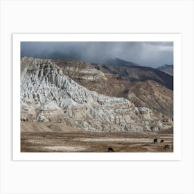 Tibetan Landscape Close To Lo Manthang In Nepal Art Print