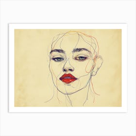 Portrait Of A Woman 20 Art Print