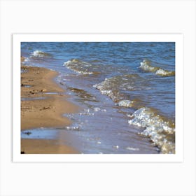 Waves Lapping The Shore Art Print