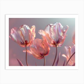 Tulips artwork 001 Art Print