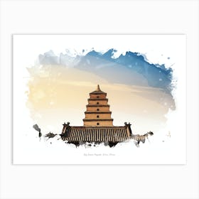 Big Goose Pagoda, Xi An, China Art Print