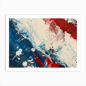 Red White And Blue Art Print