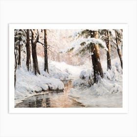 Winter In The Woods 1 Art Print