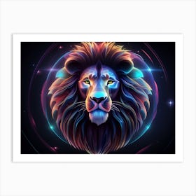 Lion Head 6 Art Print