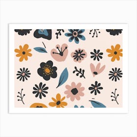 Floral Pattern 3 Art Print