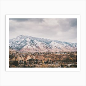 Utah Mountain Town Art Print