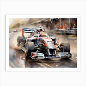 Racing Car Art Print