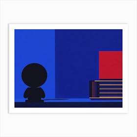 Silhouette Of A Man 14 Art Print