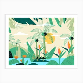 Tropical Jungle 1 Art Print