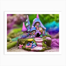 Mermaid House Art Print