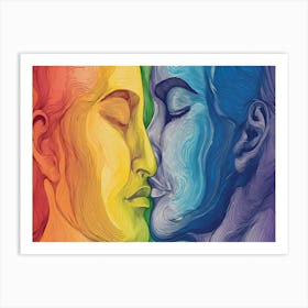 Rainbow Love 16 Art Print