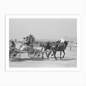 Southeast Missouri Farms, Fsa (Farm Security Administration) Clients On Wagon By Russell Lee Art Print