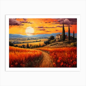 Under the Warmer Tuscan Sun 1 Art Print