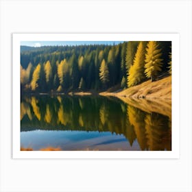 Autumn Lake Art Print