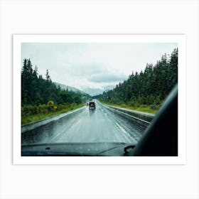 Rainy Day On The Road 1 Art Print