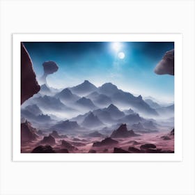 Alien Landscape Art Print