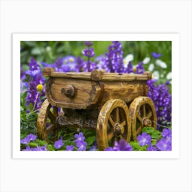 Fairy Garden Wagon Art Print