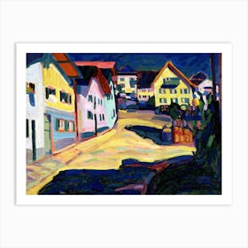 Murnau, Burggrabenstrasse, Wassily Kandinsky Art Print