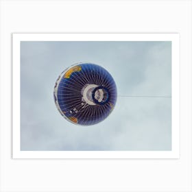 Hot Air Balloon Fly In The Sky Of Berlin City Art Print