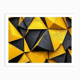 Abstract Triangles 1 Art Print