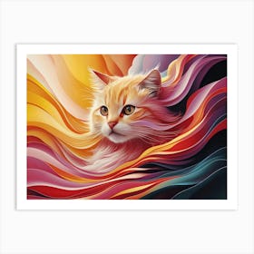 Orange Cat 3 Art Print