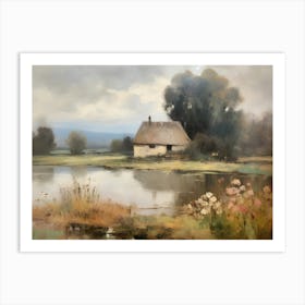 House By The Pond Art Print