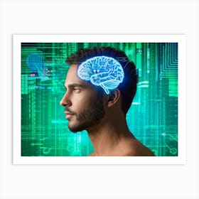 Futuristic Man Art Print