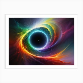 Chromatic Whispers Collide Art Print