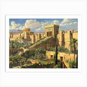 Egyptian City 3 Art Print