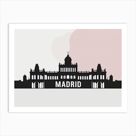 Madrid Skyline Art Print