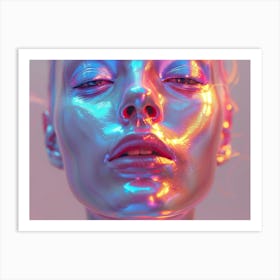 Holographic Portrait 4 Art Print