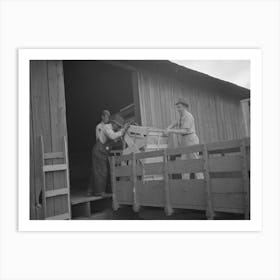 Southeast Missouri Farms, Loading Cook Stove On To Truck For Transporting To New Farm Unit By Russell Lee Art Print