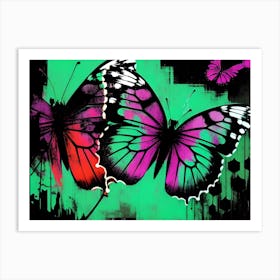 Butterflies In The Sky 41 Art Print