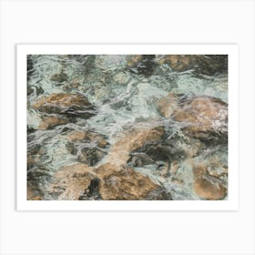 Rocks In Ocean Art Print