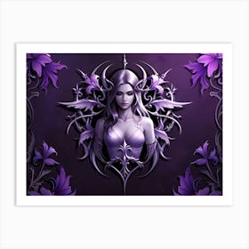 Fairy In Purple Art Print