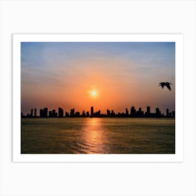 Sunset In Cartagena Colombia Art Print